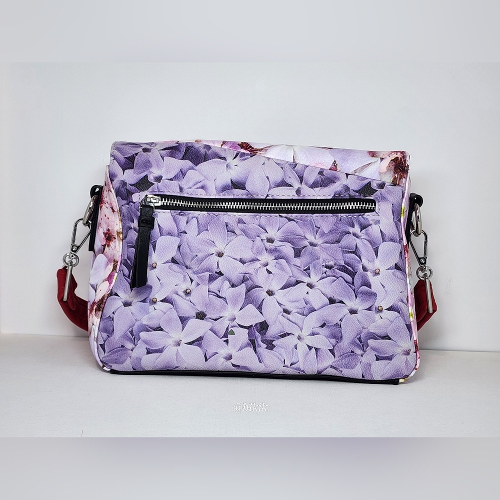 Desigual Patchwork Floral Slingbag *Red/Purple* E… - image 2
